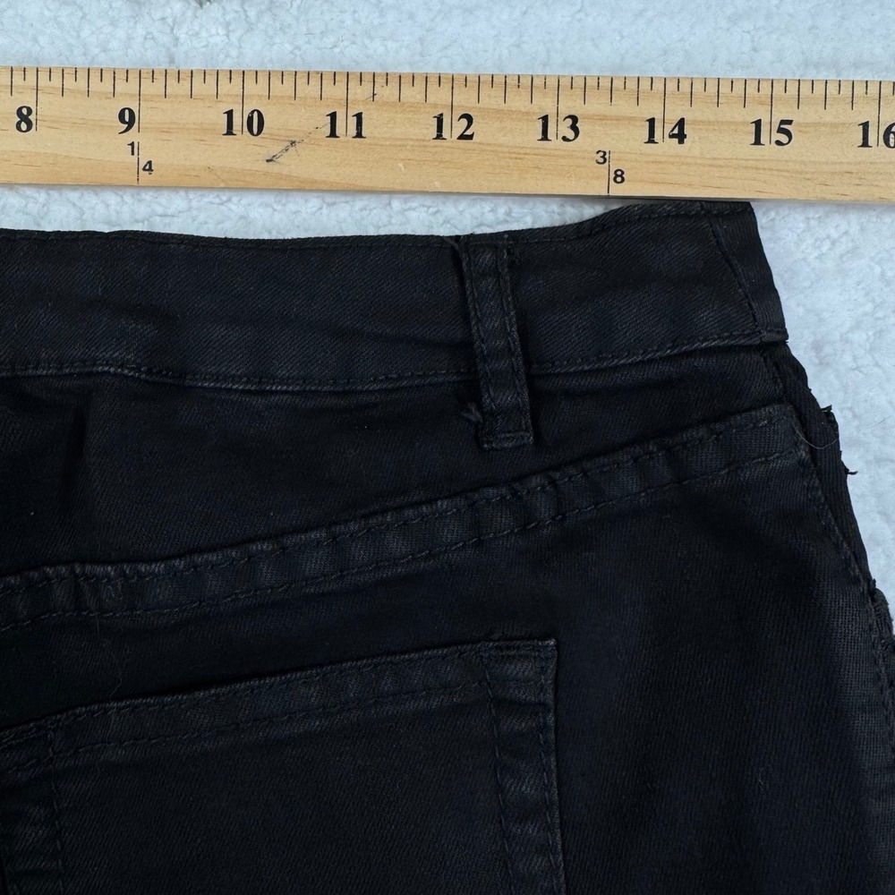 Christopher & Banks Petite Black Jeans Tapered Leg Embellished Modern‎ Fit 4P - Picture 7 of 10